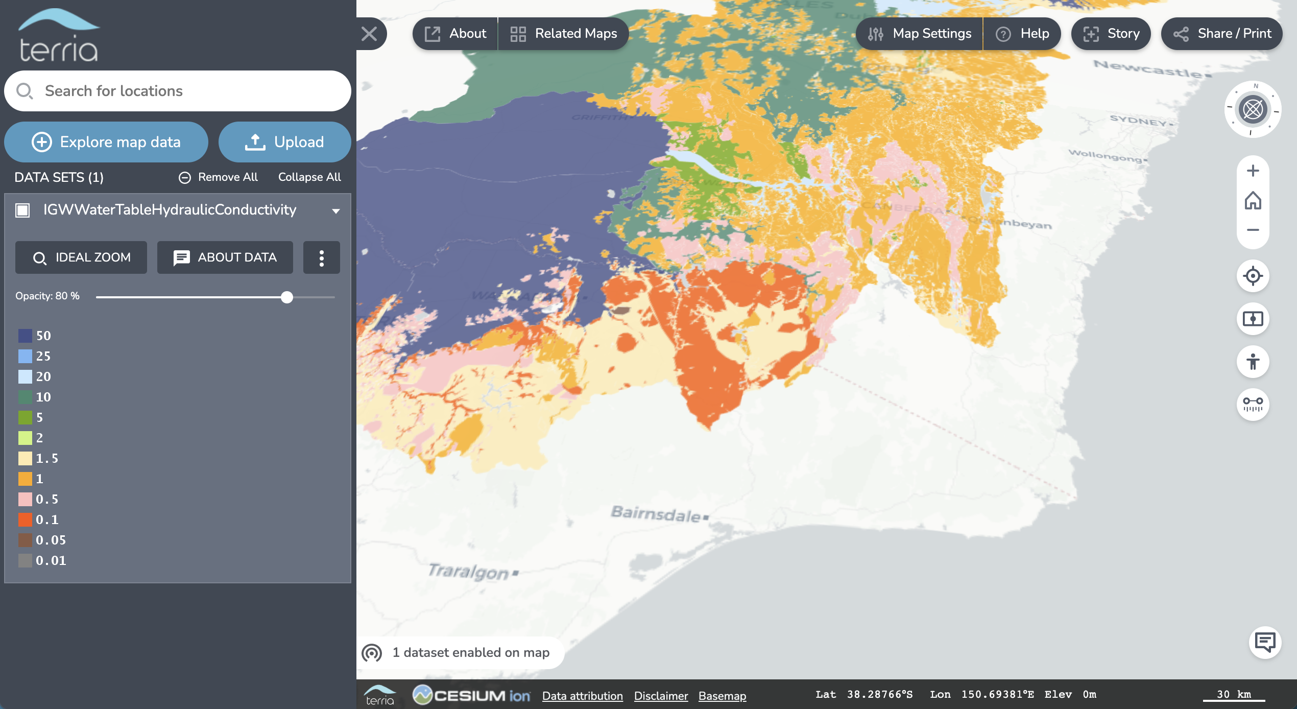 Terria screenshot Terria screenshot
